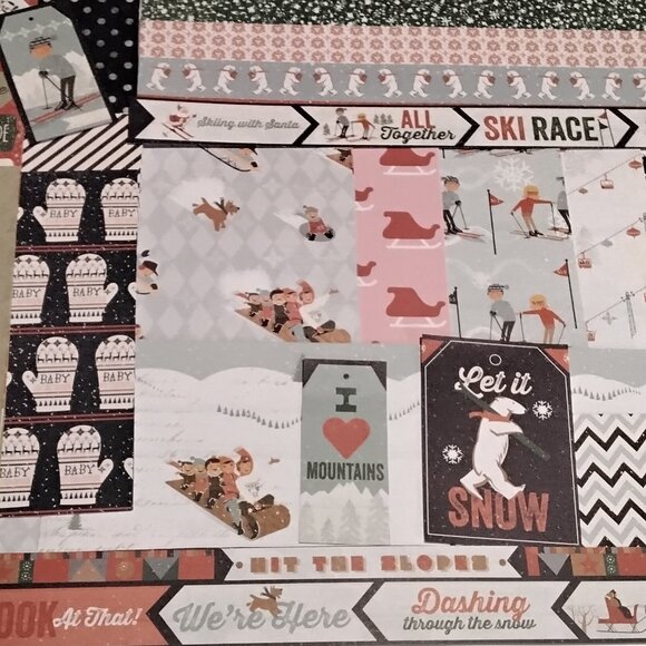 Winter Sports Junk Journal Mixed Pack of 120 Papers & Ephemera - Picture 3 of 8